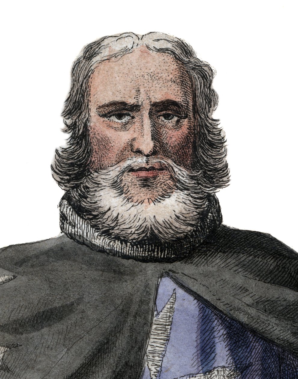 Philippe de Villiers de lIsle Adam（1464-1534）的肖像，骑士医院的成员。 作者 法语学校