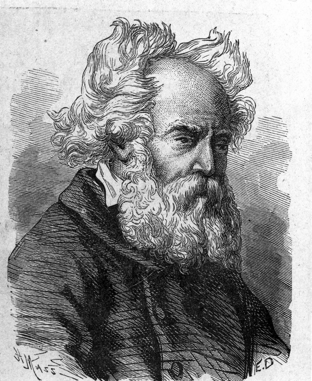 皮埃尔-路易-弗雷德里克（Pierre Louis Frederic）-索瓦格（1785-1857）的画像，法国日光浴的发明者--载于《科学专辑；杰出的科学家；伟大的突破》1896年。 作者 法语学校