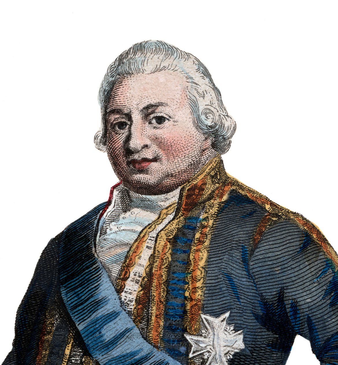 圣特罗佩的Pierre Andre de Suffren，Suffren的法警（1729-1788），法国海军上将的肖像。 作者 法语学校