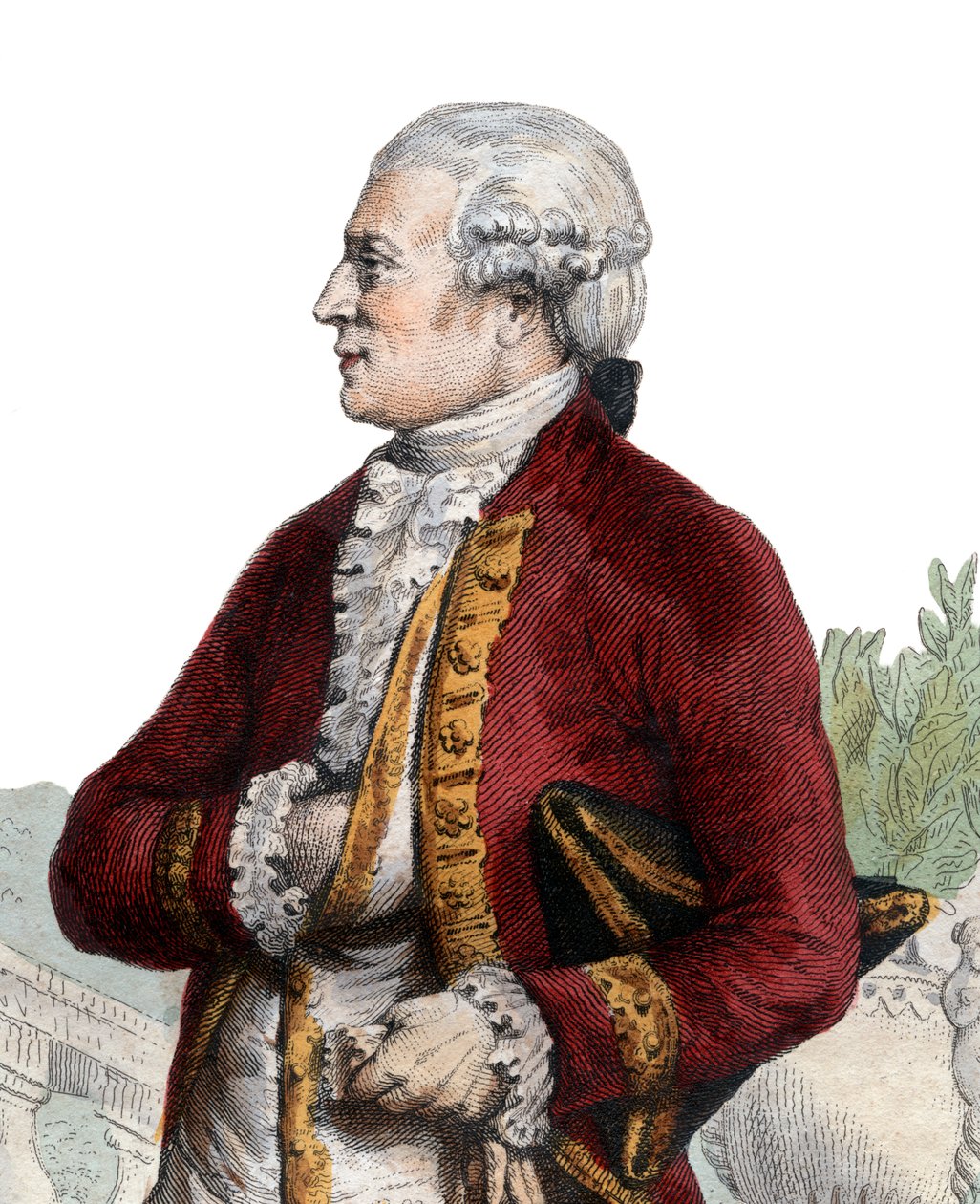 Pierre Augustin Caron de Beaumarchais（1732-1799）的肖像，法国制表师，发明家，音乐家，外交家和作家。 作者 法语学校