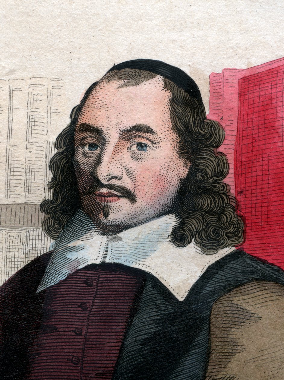 Pierre Corneille（1606-1684）的肖像，法国剧作家。 作者 法语学校
