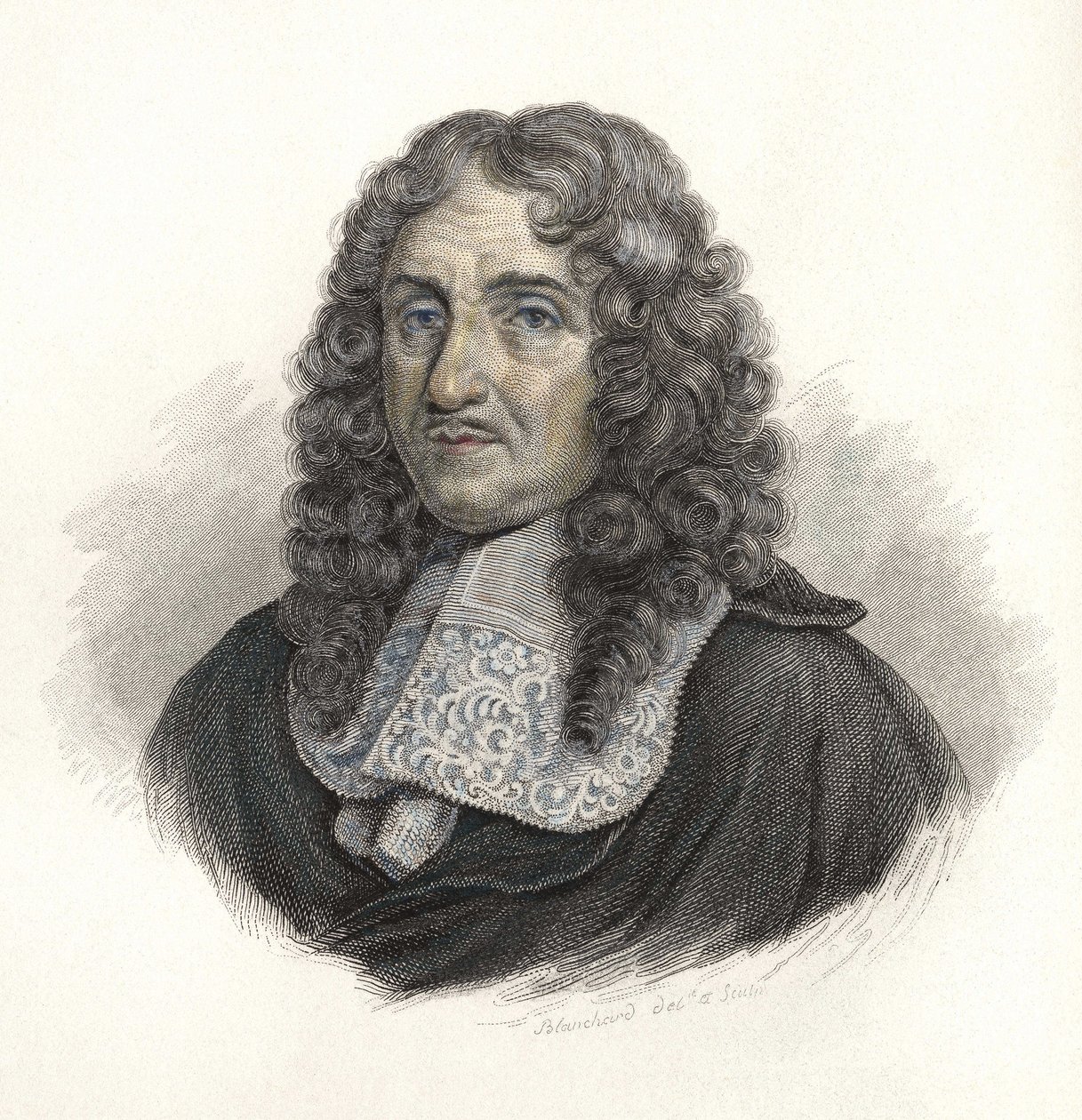 Portrait of Pierre Paul de Riquet (1604-1680), French engineer. in “” Portraits des Hommes Useful”” 作者 法语学校