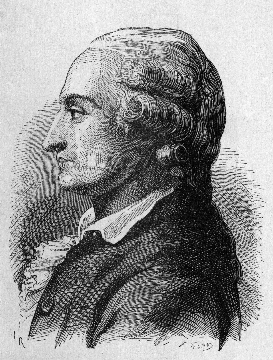 Pilâtre de Rozier (1756 - 1785)的肖像，法国物理学家和航空学家（第一次乘坐热气球旅行）--载于《科学专辑；杰出的科学家；伟大的发现》1896年。 作者 法语学校