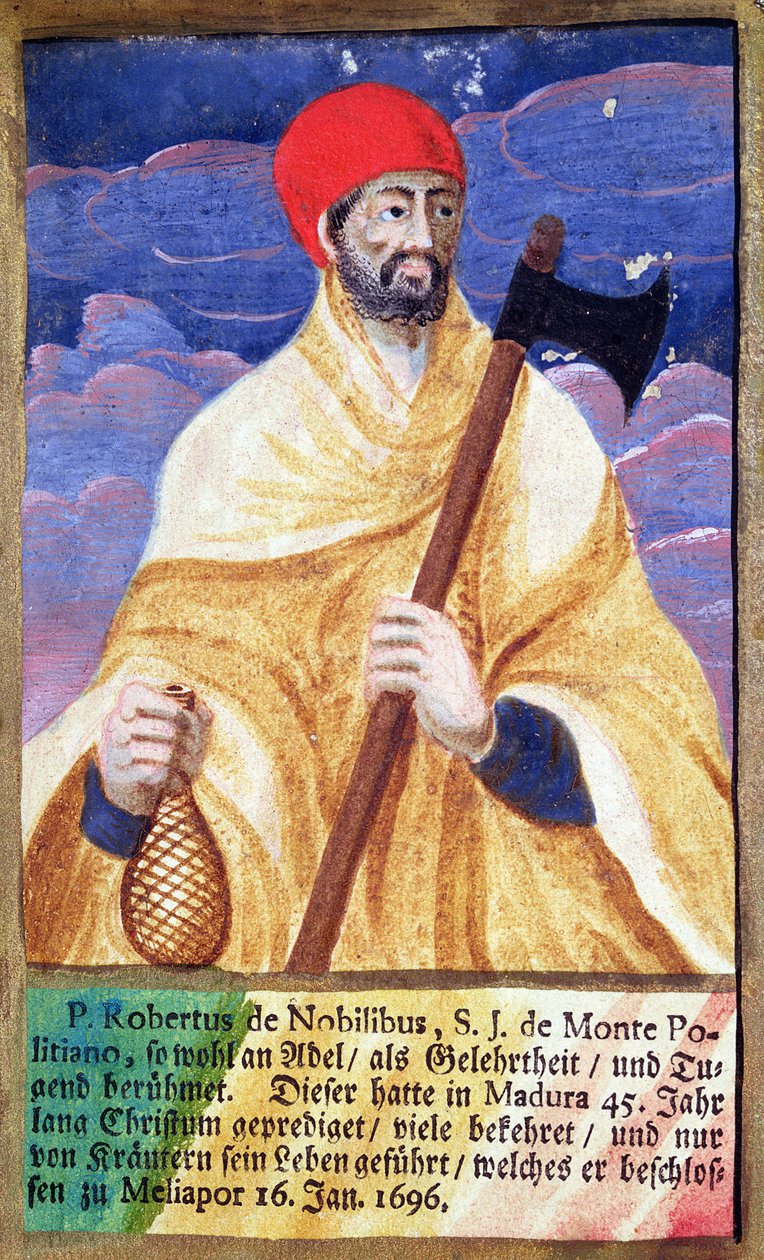 Roberto de Nobili的肖像（1577-1656） 作者 法语学校