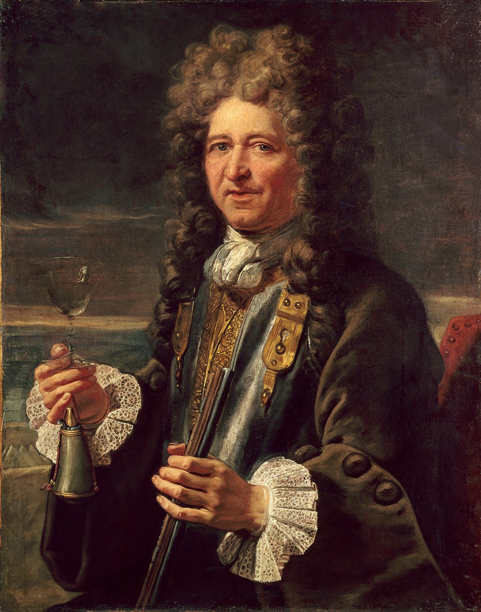 塞巴斯蒂安-普雷斯特-沃邦（Sebastian the Prestre）领主（1633-1717）的肖像，法国的马雷克。法国画派的匿名画作。凡尔赛宫。城堡博物馆--塞巴斯蒂安-勒普雷斯特，沃邦领主（1633-1717），法国元帅的肖像。匿名画作的 作者 法语学校