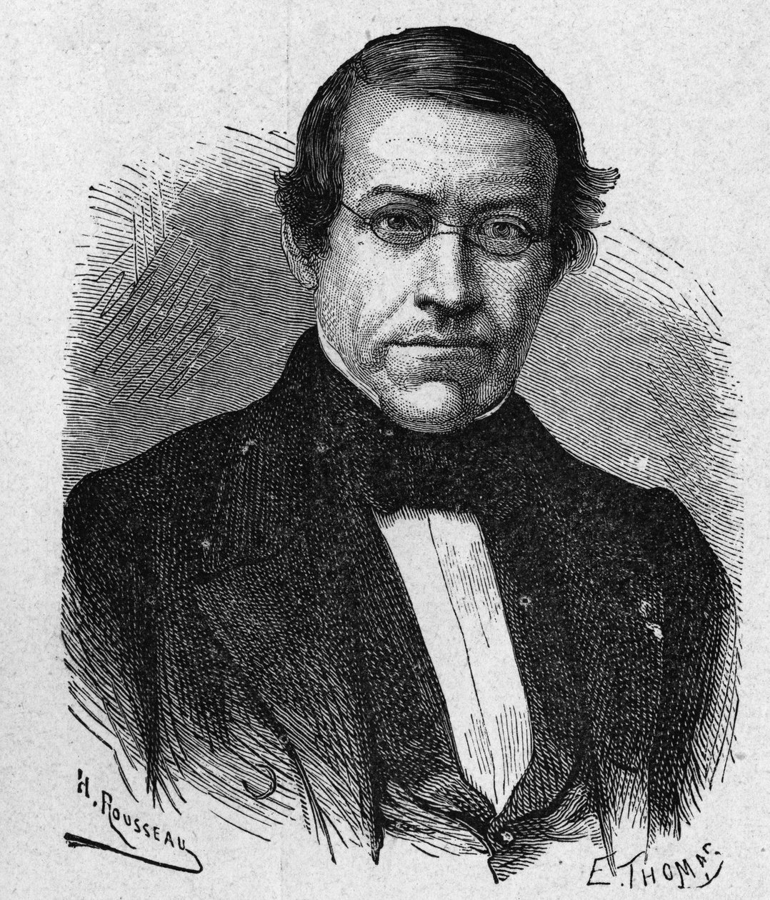 惠斯通（1802 - 1875）的肖像，电报领域的发明者 - 在 "科学专辑；杰出的科学家；伟大的发现" 1896年。 作者 法语学校