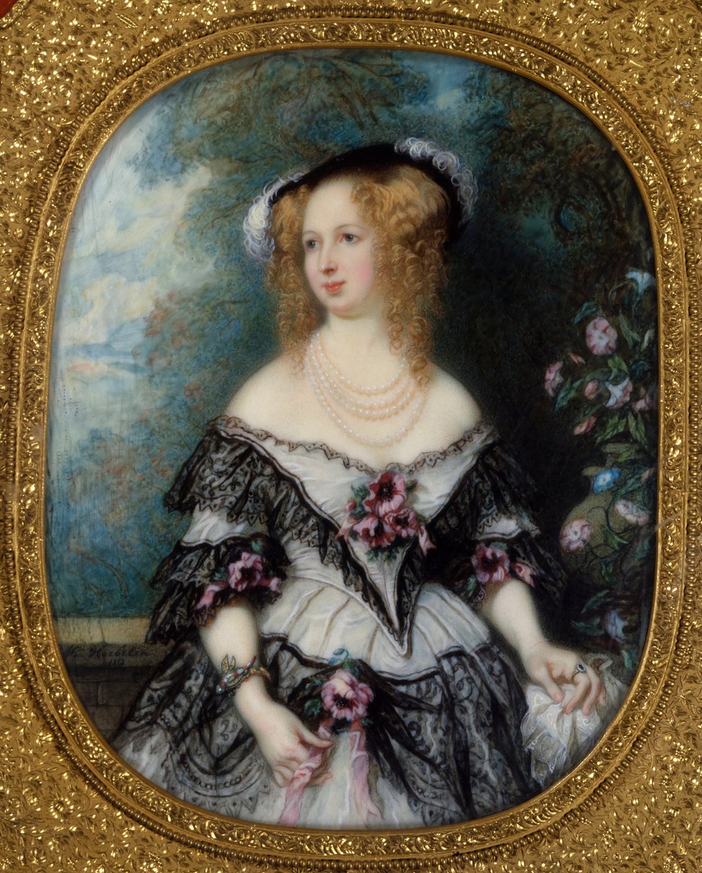 Portrait of a woman. Painting of the French school 作者 法语学校