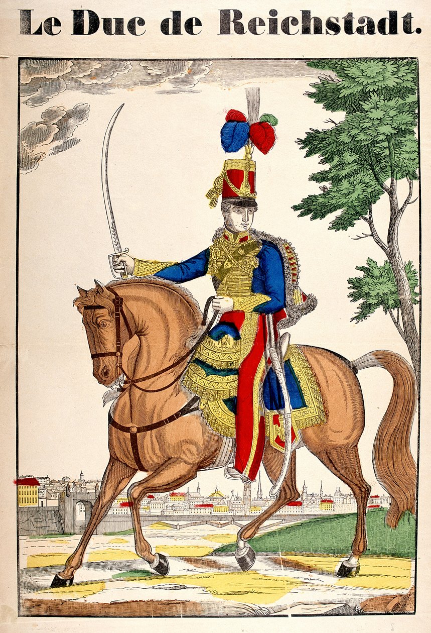 莱希施塔特公爵，拿破仑二世，皇帝拿破仑一世的儿子（1769-1821）的肖像。埃皮纳尔的图片 作者 法语学校
