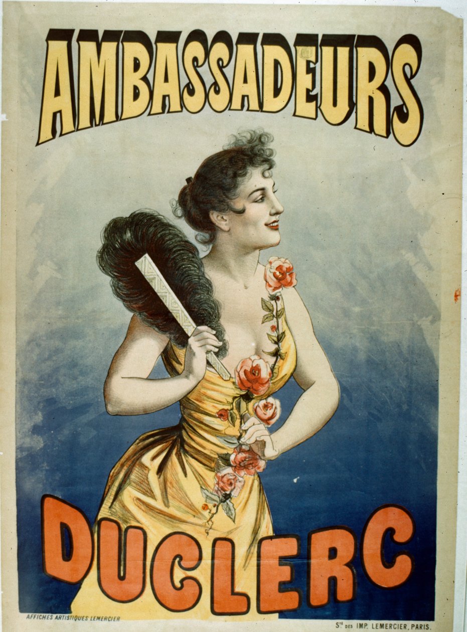 海报广告Duclerc在Les Ambassadeurs 作者 法语学校