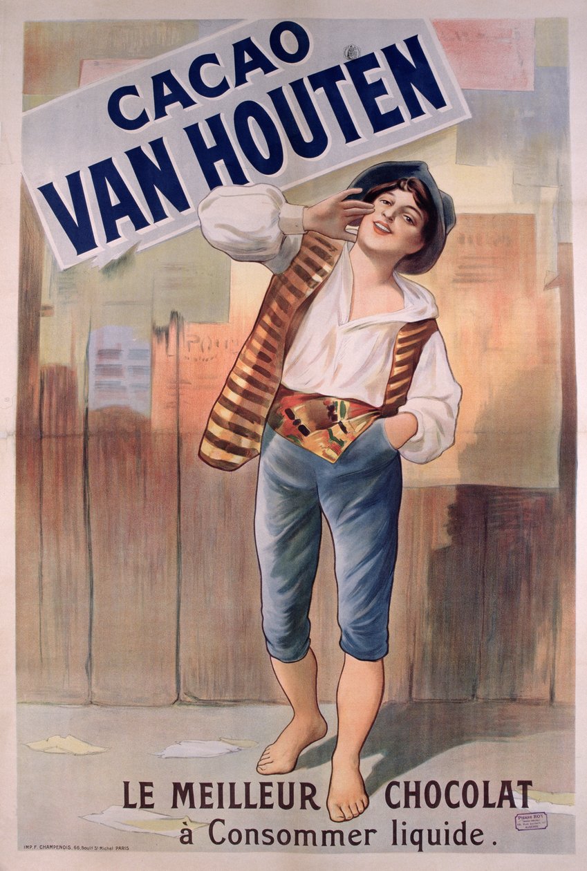 海报广告Van Houten可可 作者 法语学校