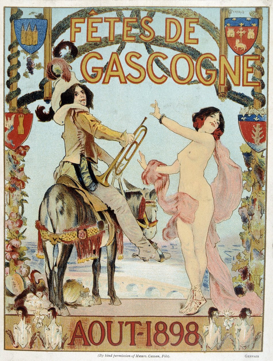 Poster for the Biscay holidays of August 1898 作者 法语学校