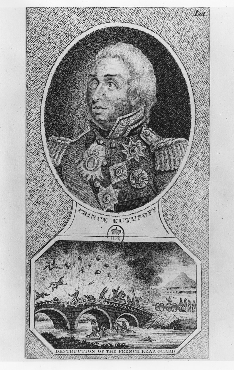 Prince Mikhail Illarionovich Golenischev-Kutuzov (litho) 作者 法语学校