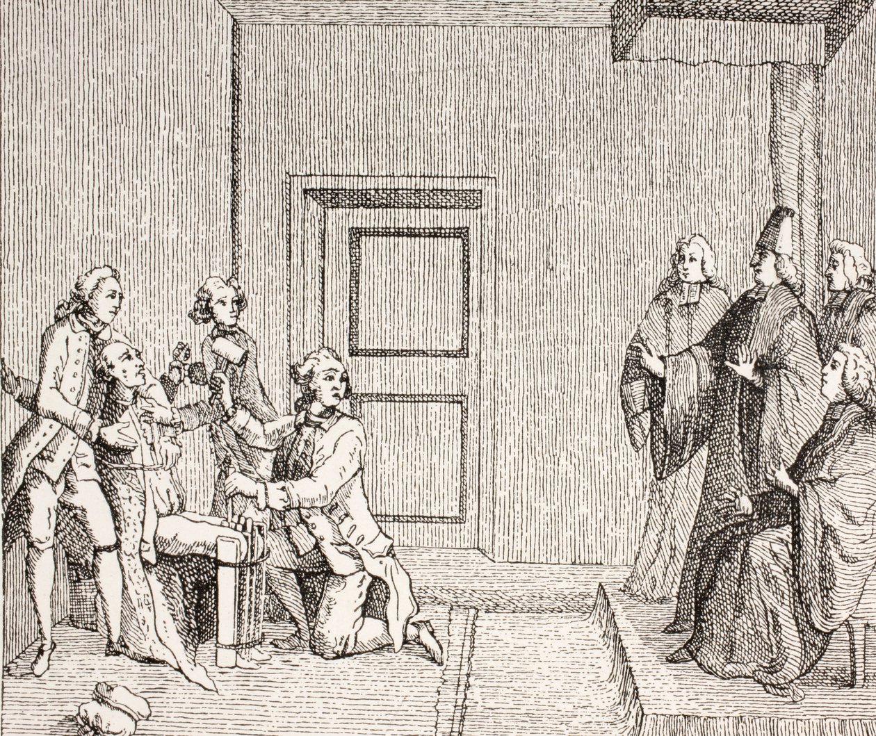 1875年由Brodequin接受酷刑的囚犯 作者 法语学校
