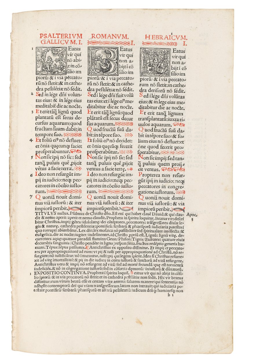 巴黎雅克·勒·埃夫尔·埃塔普莱斯（Jacques LeFèvred&39;Etaples）编辑的《 Quincuplex Psalterium》：第二版 作者 法语学校