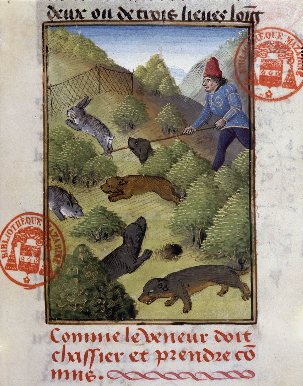 Rabbit Hunt - in “” Hunting Book of Gaston Phoebus, Count of Foix, Lord of Béarn”” 作者 法语学校