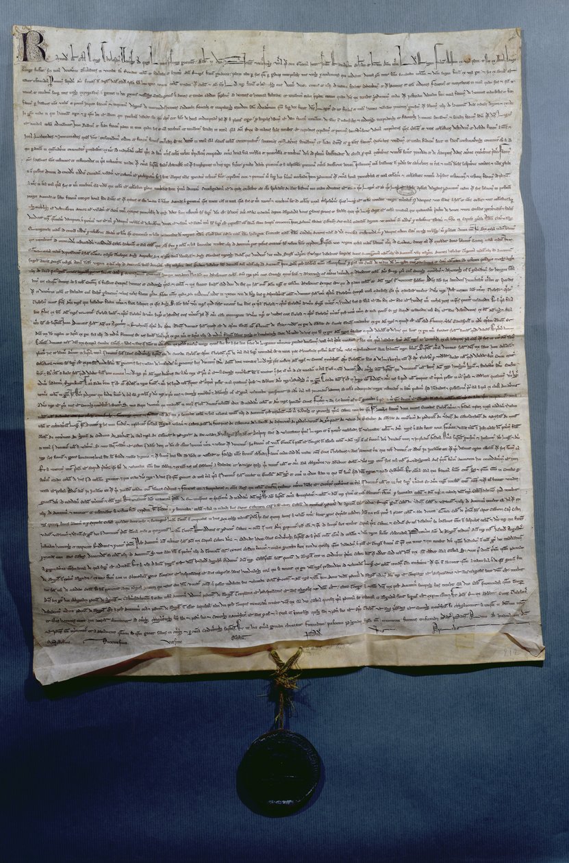 Raymond VII批准（1197-1249）莫城条约图卢兹统计，c.1229 作者 法语学校