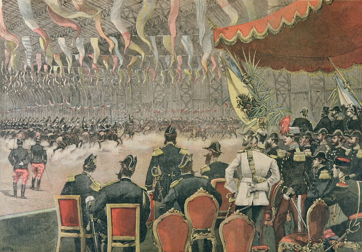沙皇亚历山大三世（1845-1894）在巴黎的接待，来自le Petit Journal的插图，1893年11月 作者 法语学校
