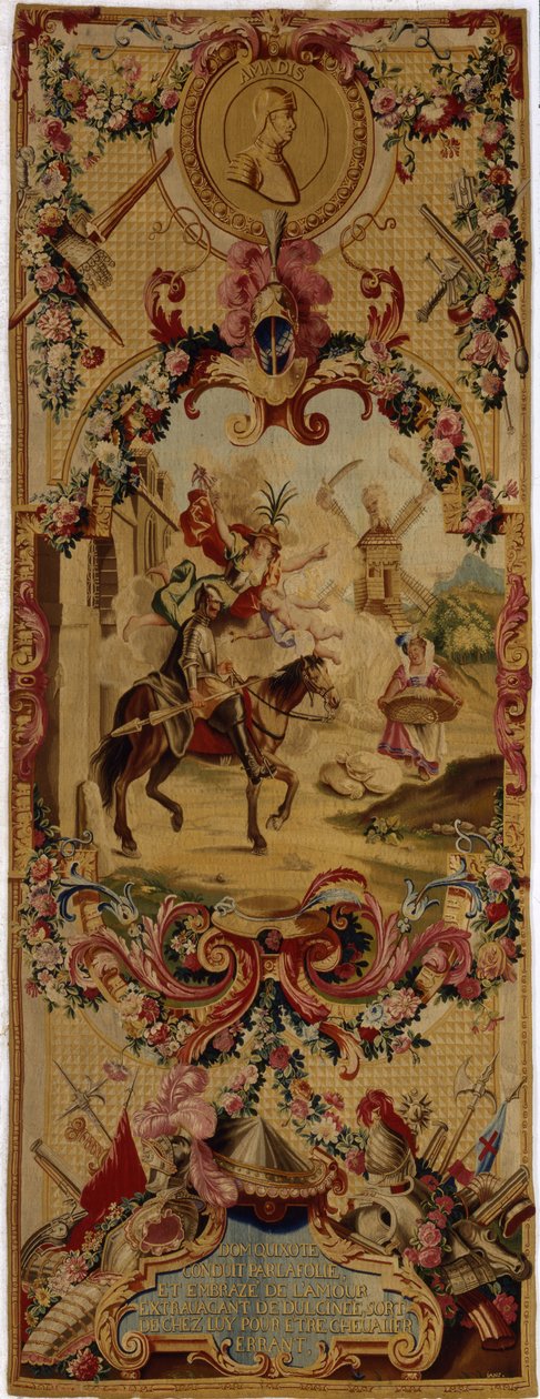 Regence Gobelins挂毯，饰有Don Quixote的故事，1717-18年 作者 法语学校