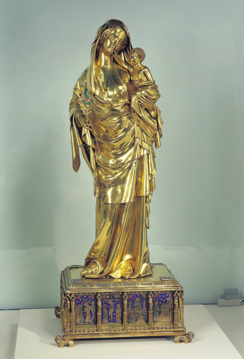 Jeanne dEvreux处女的圣物，c，1324-29（金和银）（详见110882） 作者 法语学校