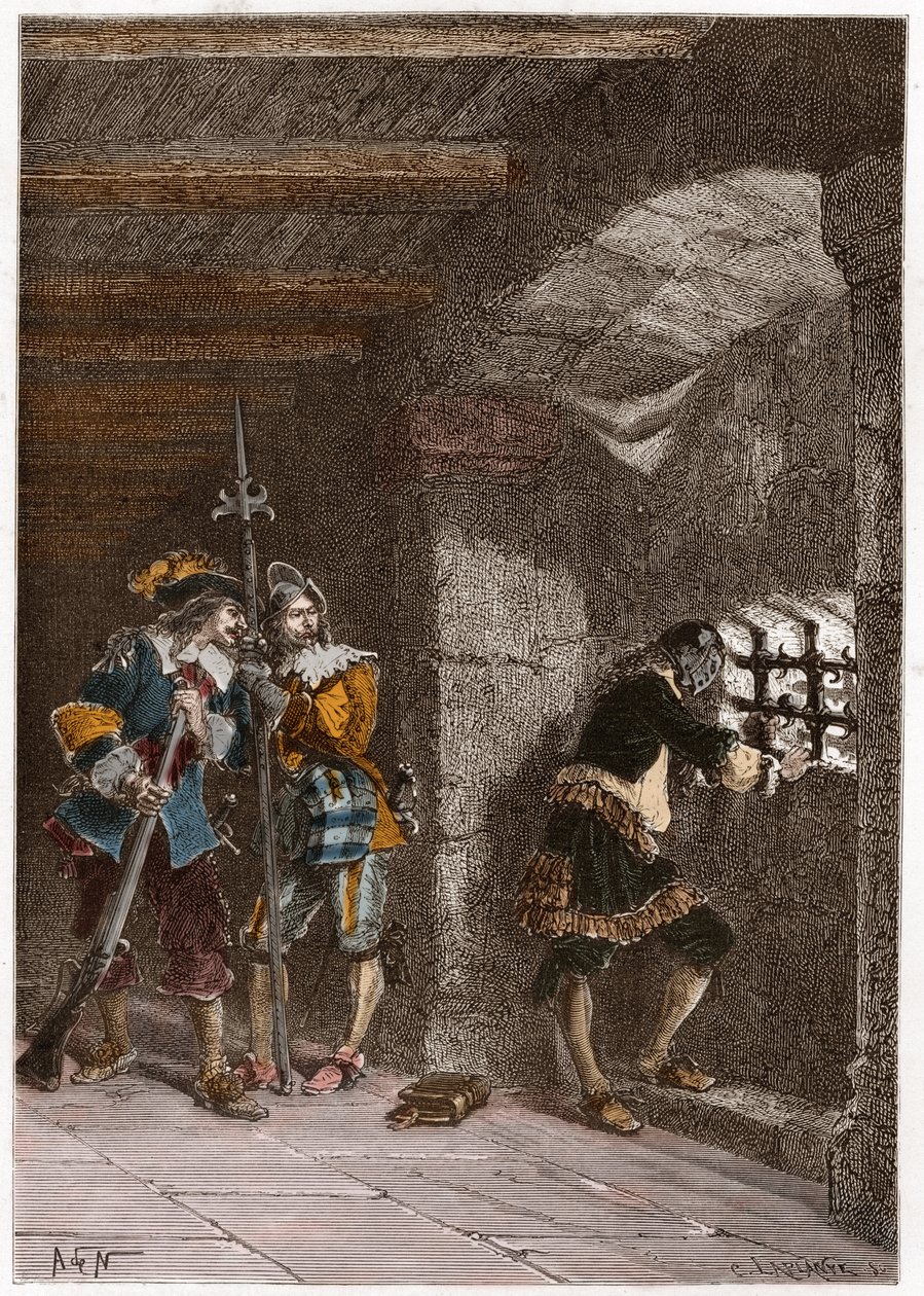 被囚禁在圣玛格丽特岛的铁面人（1703年去世）的代表作 作者 法语学校