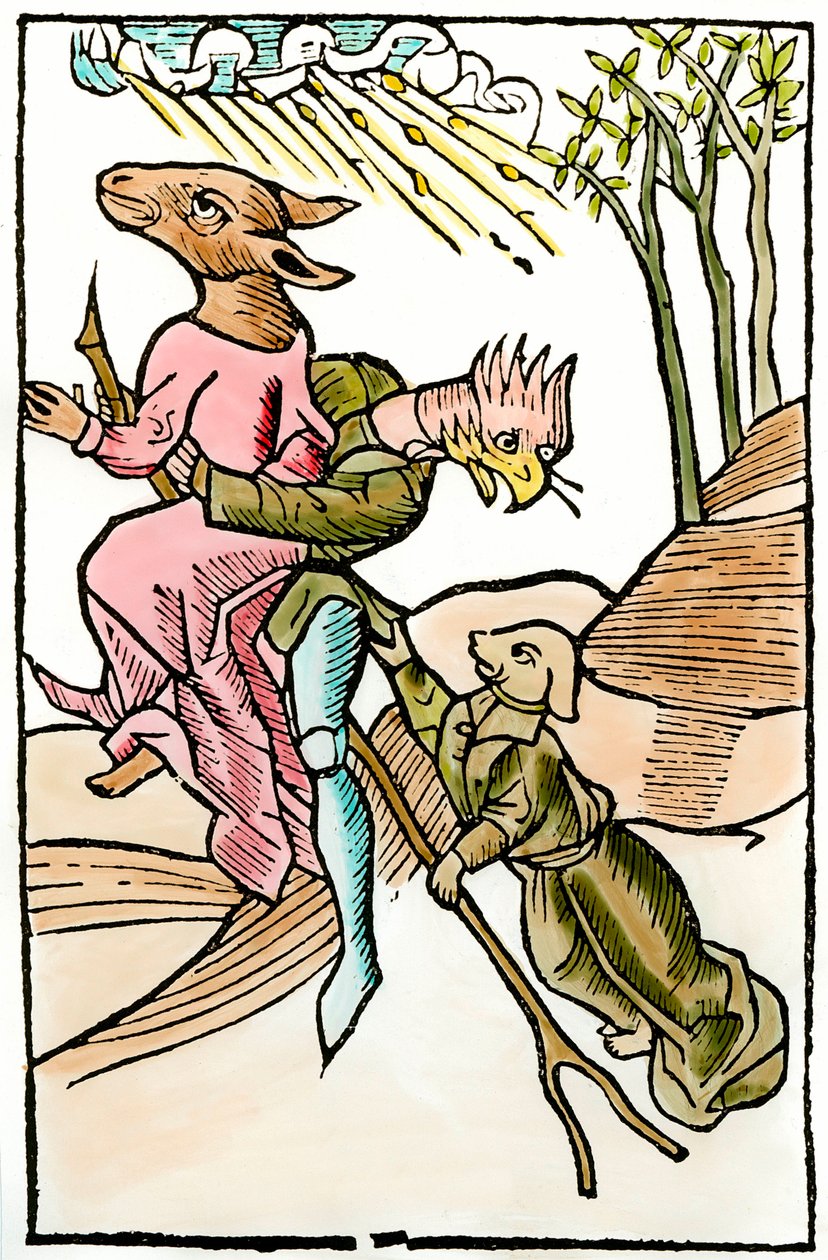 Representations of demons and lamies taken from the demonology trade “De lamiis et phitonicis mulieribus” (Des witches et des devineresses) by Ulrich Molitor edited by Johan Pruss (active circa 1488-1493). 1499. Paris. Decorative Arts 作者 法语学校