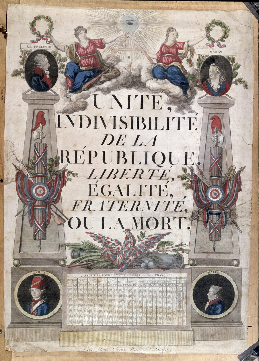 共和党日历，1794年 作者 法语学校
