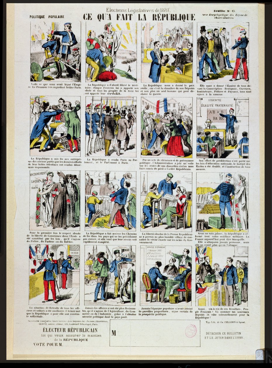 共和党宣传支持第三共和国的基础，即1988年（另见162979和162980） 作者 法语学校