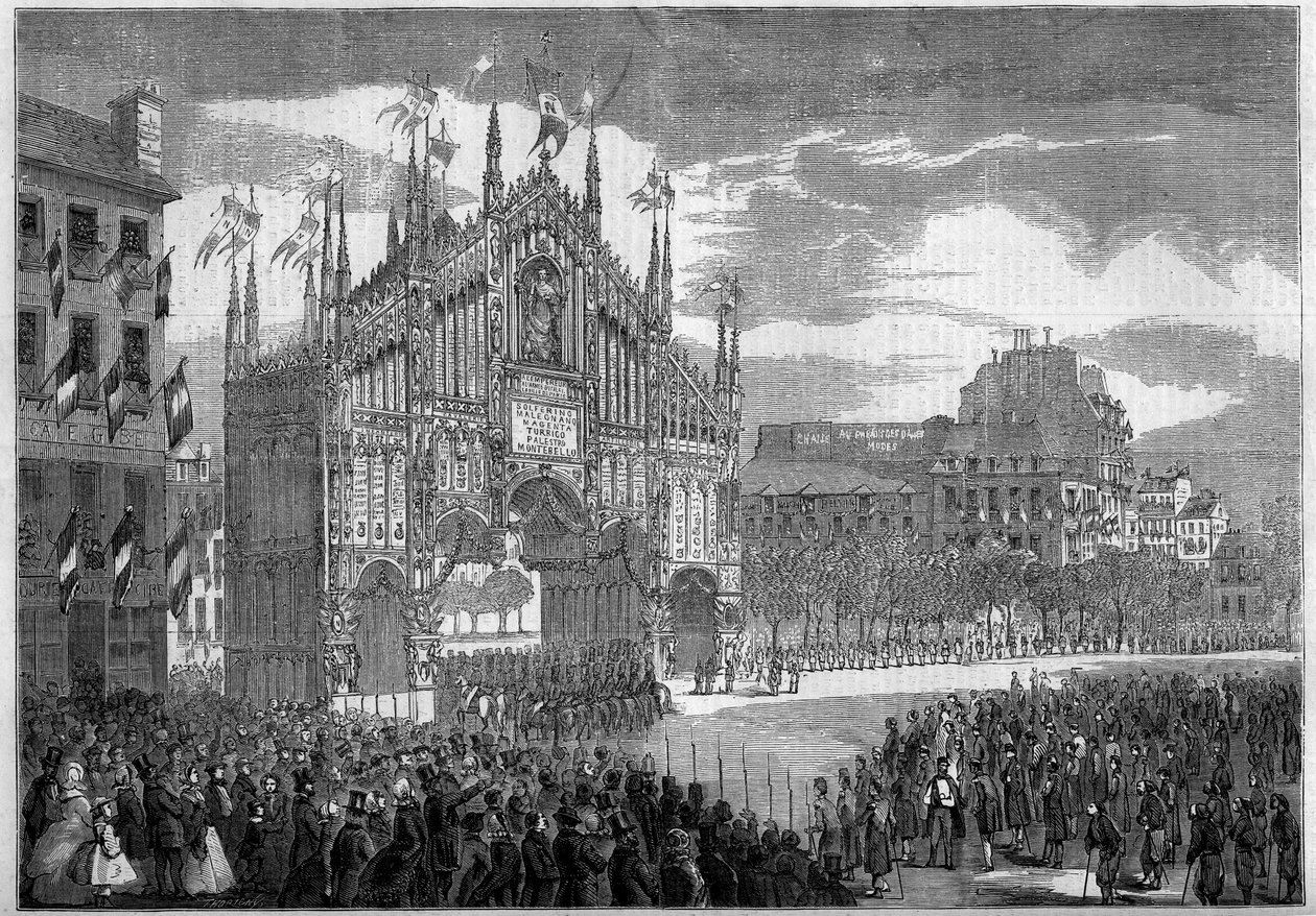 Return of the troops after the Risorgimento, Paris 作者 法语学校