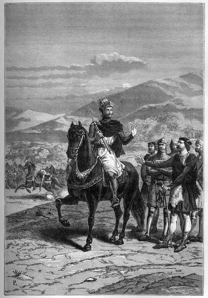 罗伯特·布鲁斯（Robert Bruce），前Bannockburn，1313年，苏格兰-苏格兰罗伯特一世 作者 法语学校