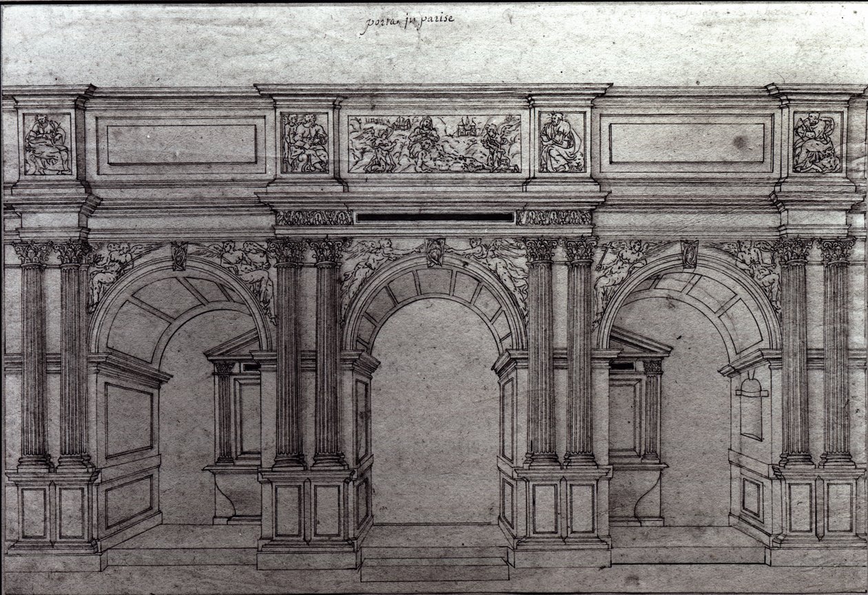 教堂圣日耳曼-AAuxerrois的设计由Pierre Lescot设计（1515-78） 作者 法语学校