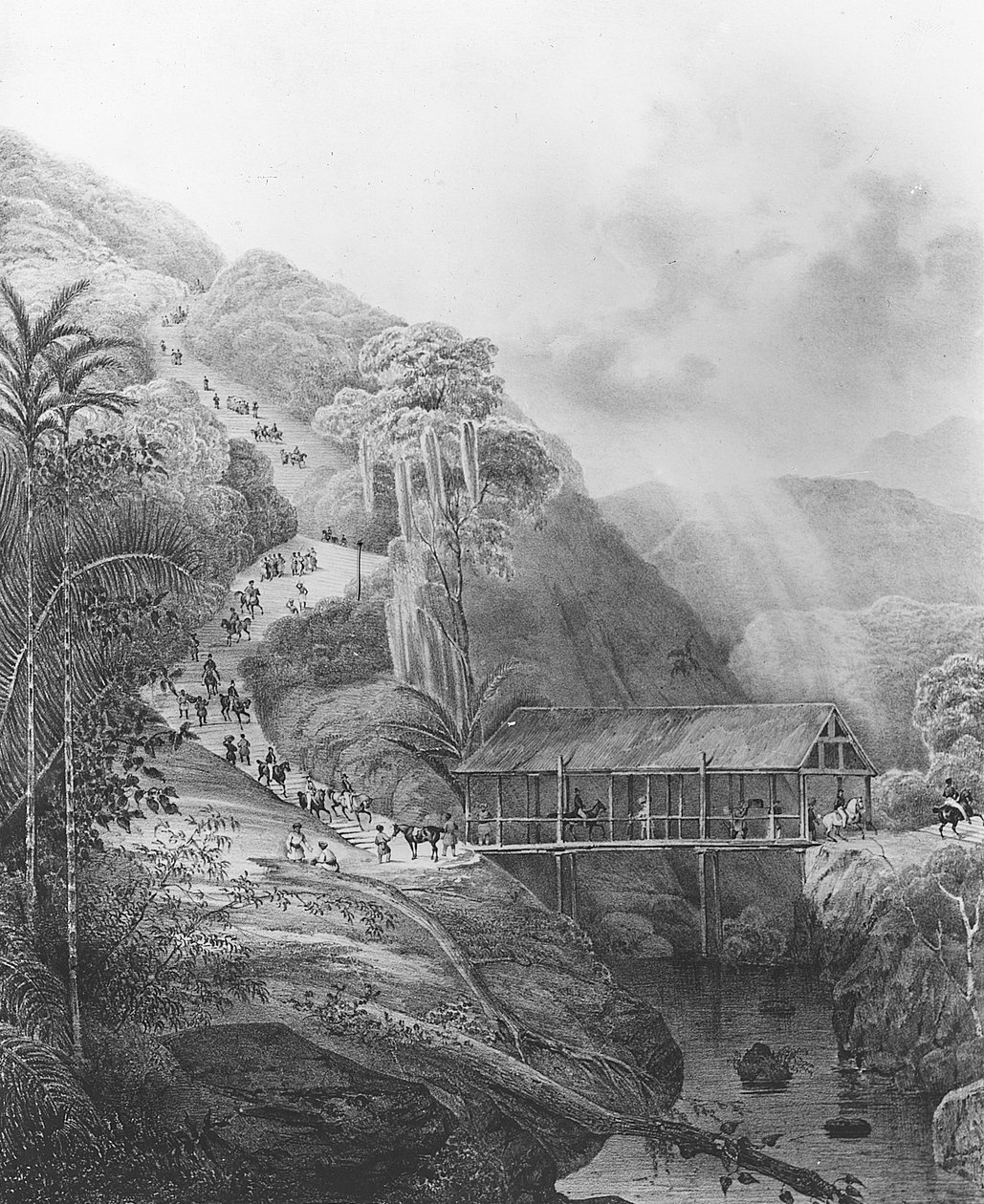 位于西里伯斯群岛的Route de Tondano，由Dumont dUrville指挥的Voyage de lAstrolabe 作者 法语学校