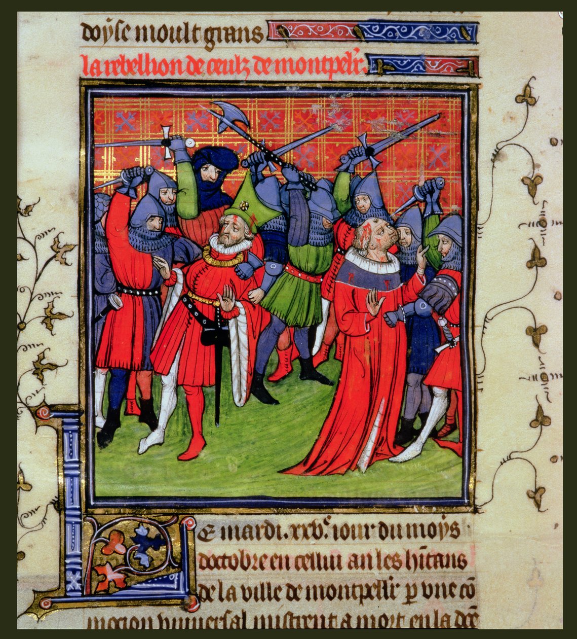 Roy 20 C VII f.212v 蒙彼利埃起义 作者 法语学校