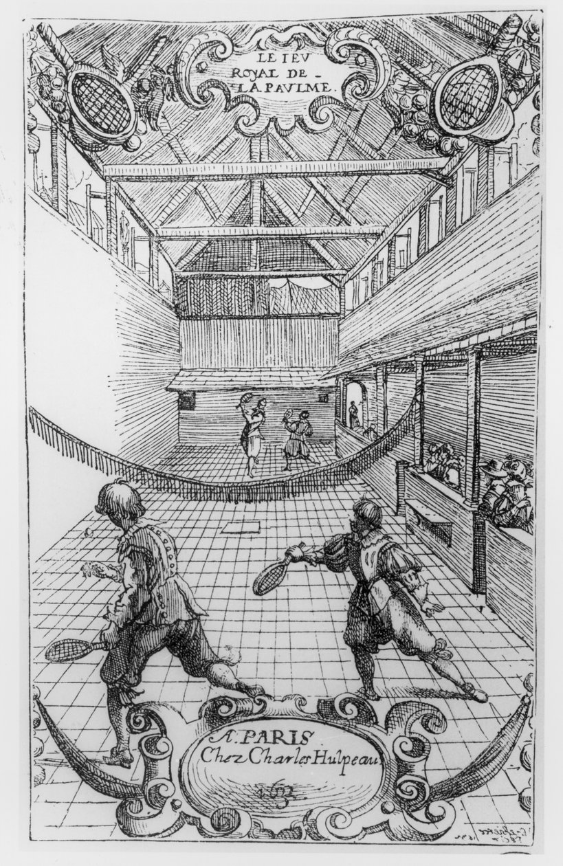 皇家网球，皇家棕榈游戏的正面，1632年 作者 法语学校