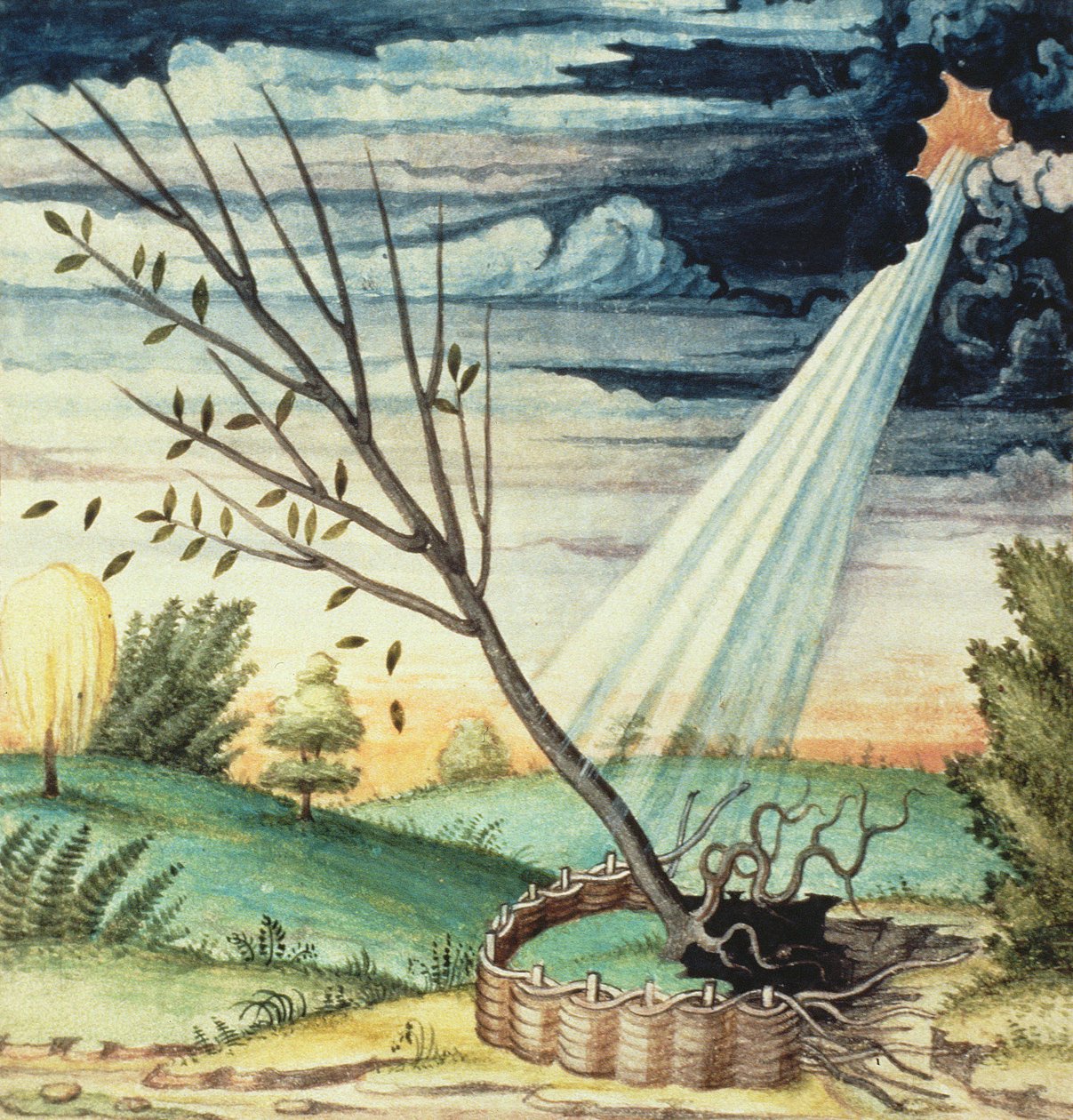 SMM2 p.17 Storm，来自Theater des Vices et Vertus，Jan van der Noot（c.1539-95） 作者 法语学校