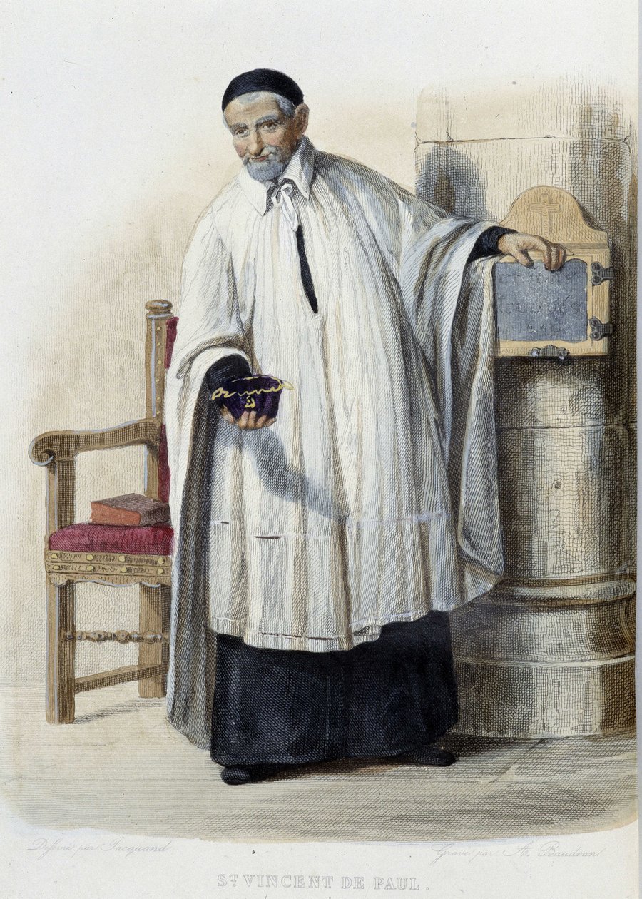 Saint Vincent de Paul - 在“Le Plutarque francais”中，编辑。 门内谢 作者 法语学校