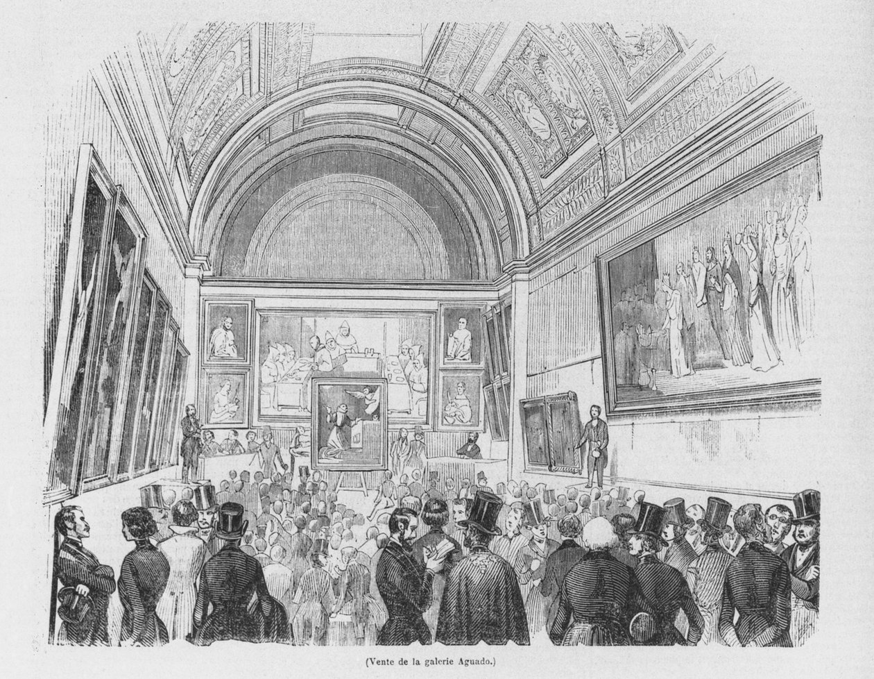 出售Aguado画廊，1843年 作者 法语学校