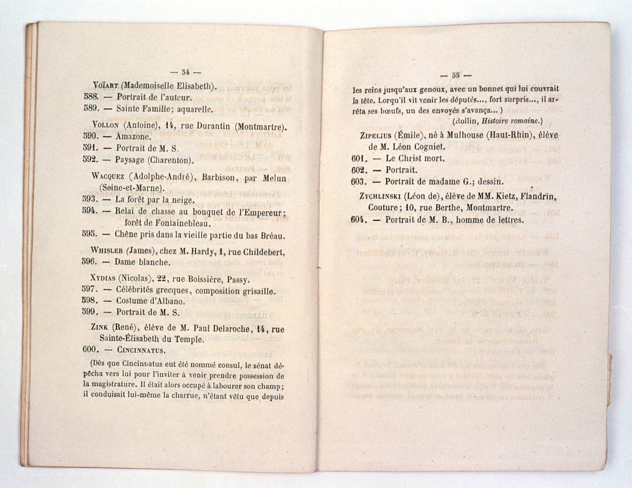 Salon des Refuses Whistlers Dame Blanche的目录条目（白色女孩的交响曲：白人女孩）1863 作者 法语学校