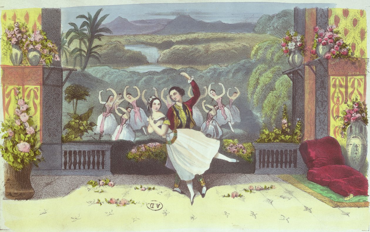 来自La Peri的场景由Jean Coralli（1779-1854）和Theophile Gautier（1811-72）1843 作者 法语学校