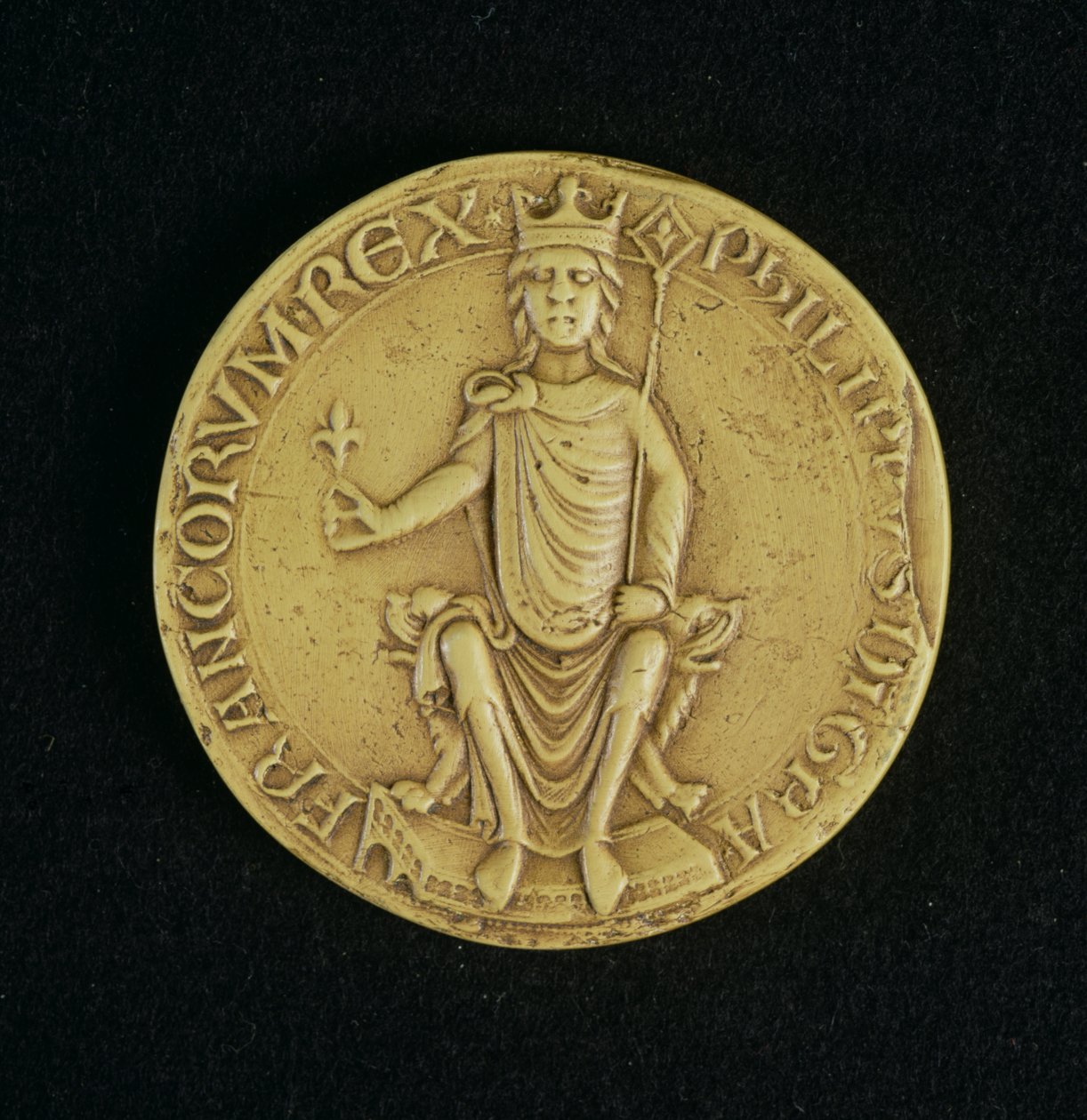 印章Philippe II Auguste（1165-1223）1198（蜡） 作者 法语学校