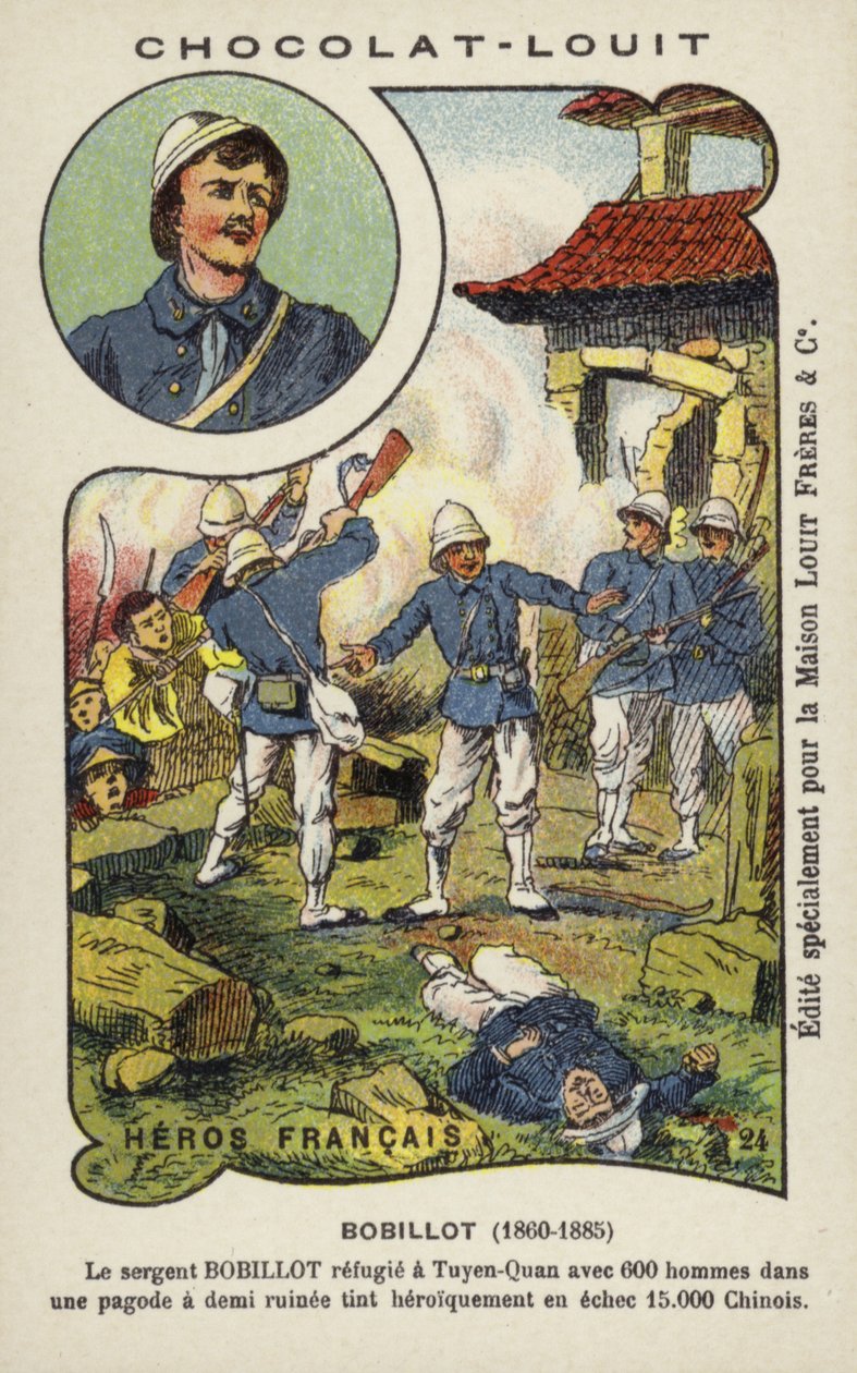 法国士兵儒勒-博比约（Jules Bobillot）中士，参加中法战争中的越南北部杜延光围城战 作者 法语学校