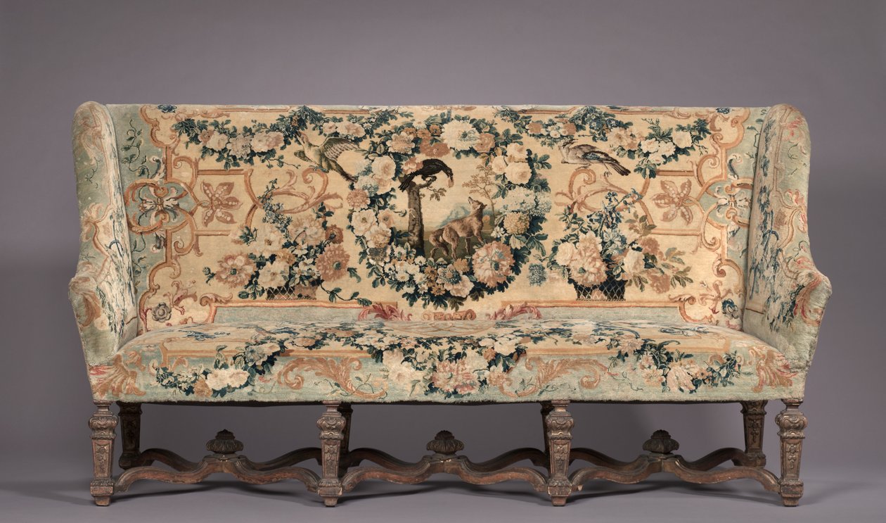 制造商Savonnerie工厂的长椅，1717年之前 作者 法语学校