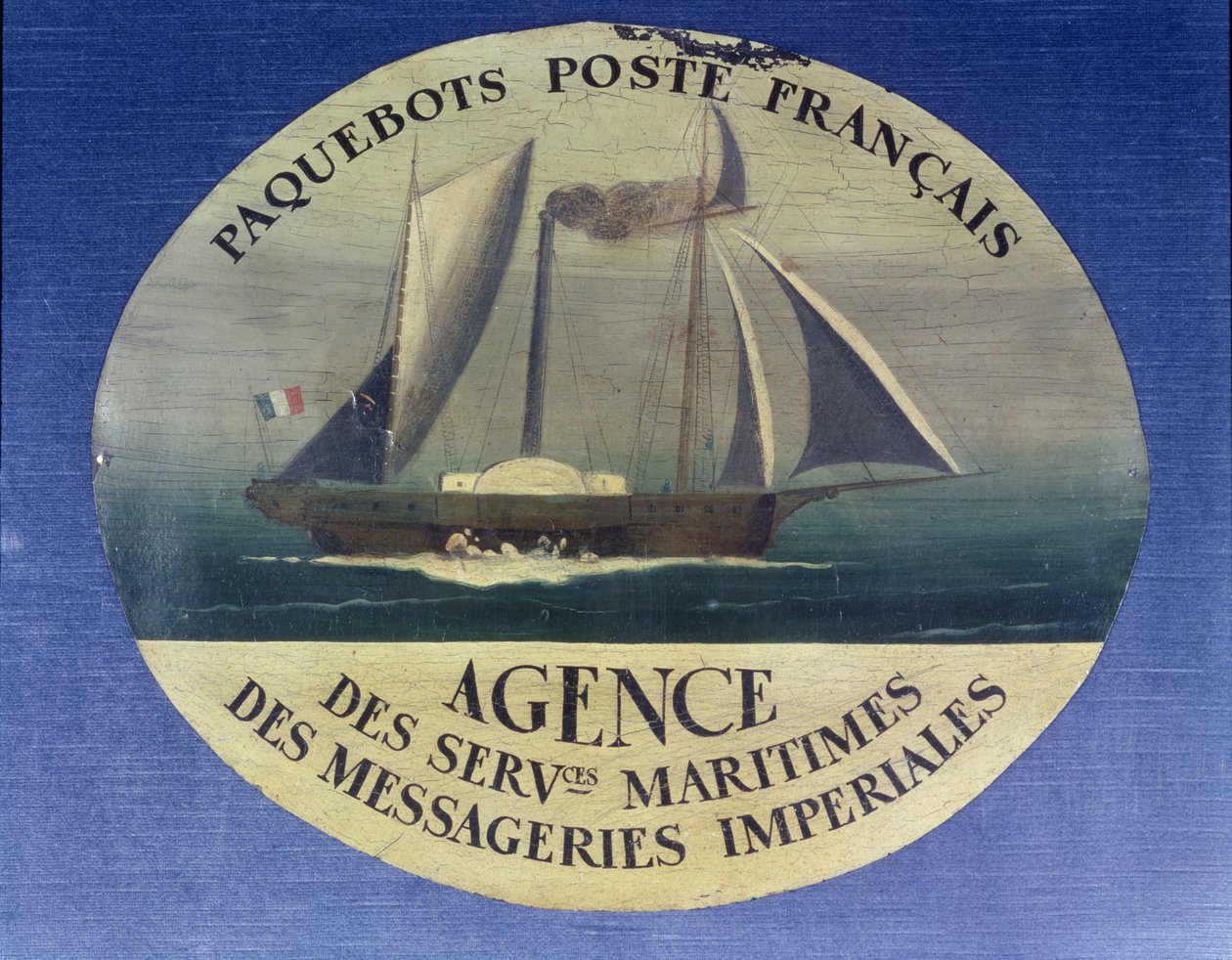 签署由Agence des Services Maritimes des Messageries Imperiales运营的邮船服务 作者 法语学校
