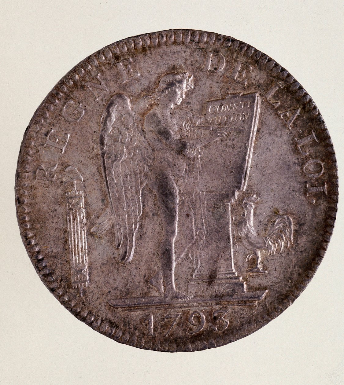 银色的法国ECU（Scude），法兰西共和国（1793-1804）。 作者 法语学校