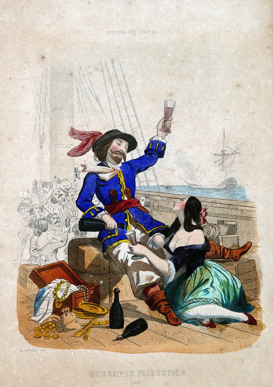 Sir Henry Morgan (1635-1688) (Morgan the flibustier): native of Wales in “History of Pirates and Privateers of the Ocean and the Mediterranean” by P. Christian 作者 法语学校