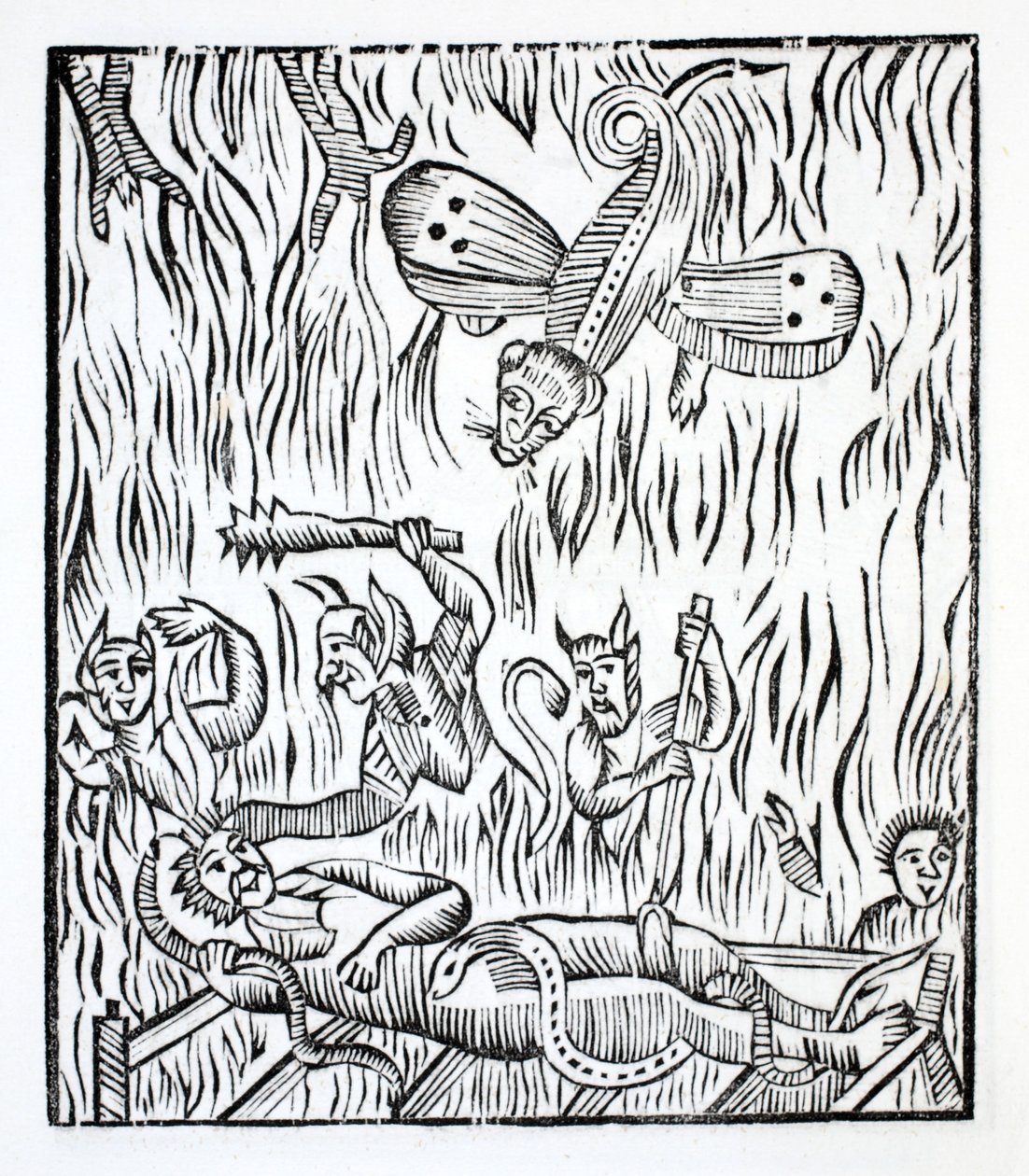 一个该死的灵魂的不愉快状态的小画 作者 法语学校