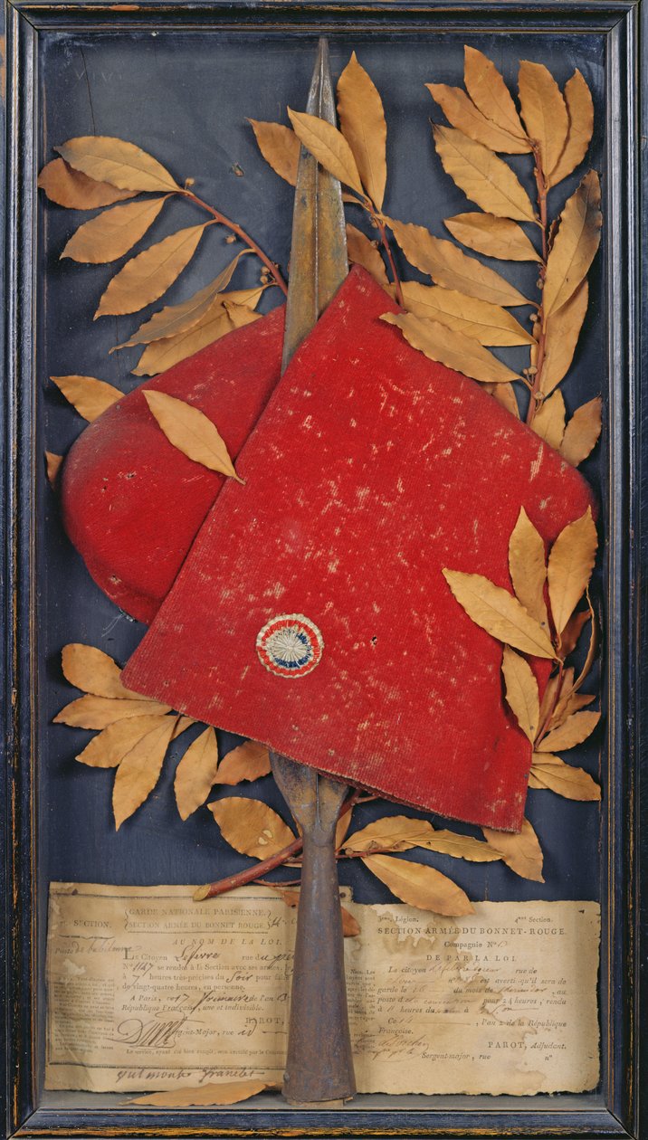 巴黎国民警卫队纪念品，1794年ArméeduBonnet Rouge（拼贴画） 作者 法语学校