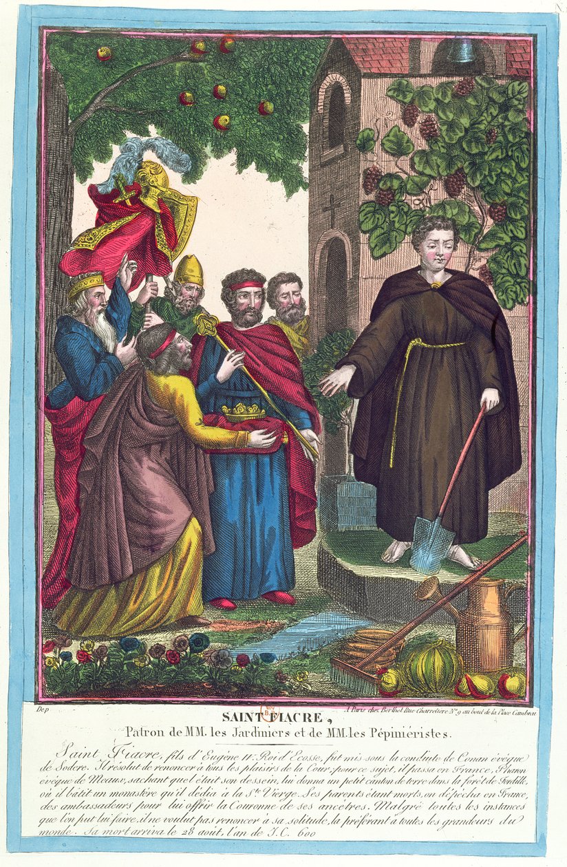 St. Fiacre（d.670）1841 作者 法语学校