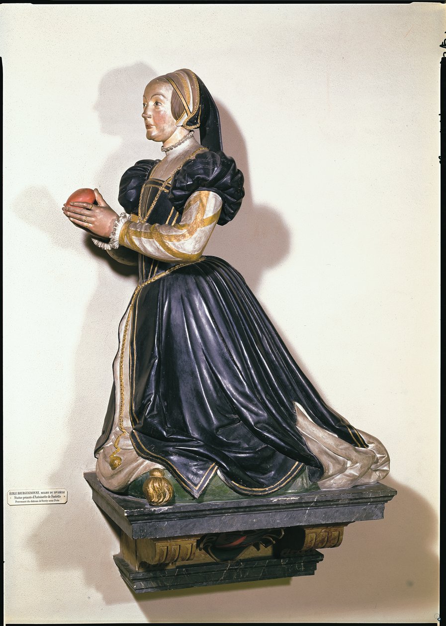 Antoinette de Fontette（彩绘石头）的雕像 作者 法语学校