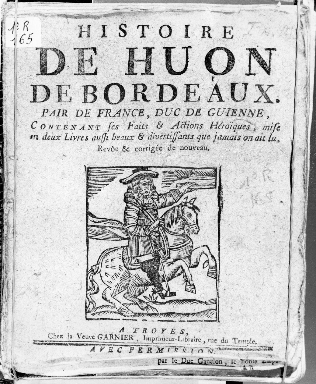 Huon de Bordeaux的故事，法国同行和Guyenne公爵，蓝色图书馆，特鲁瓦 作者 法语学校