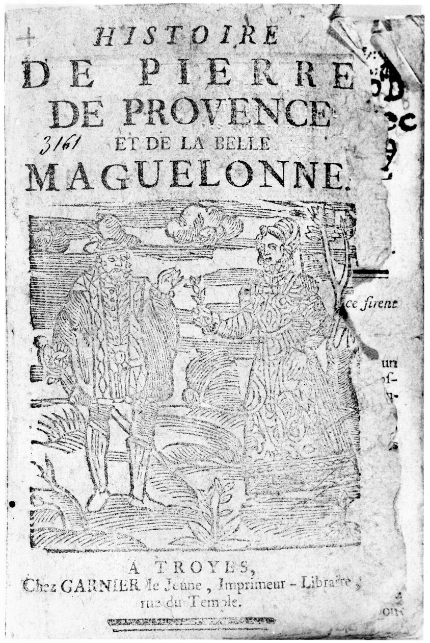 皮埃尔德普罗旺斯和美丽的Maguelonne的故事，图书馆，特鲁瓦，1738年 作者 法语学校